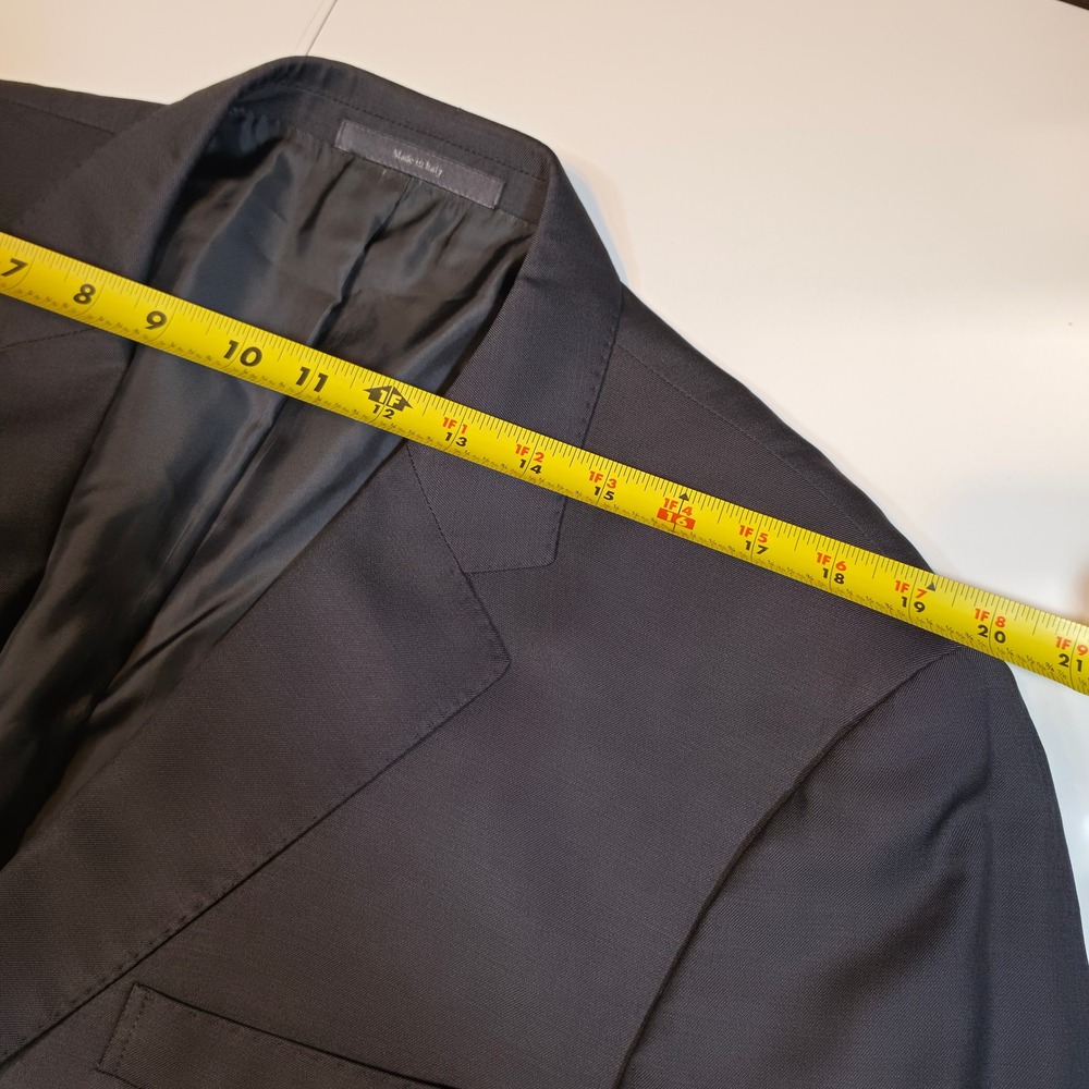 Gucci Vintage Mens Blazer Sport Coat Dark Grey/Black 3 Button Made in Italy 44R - Picture 7 of 10